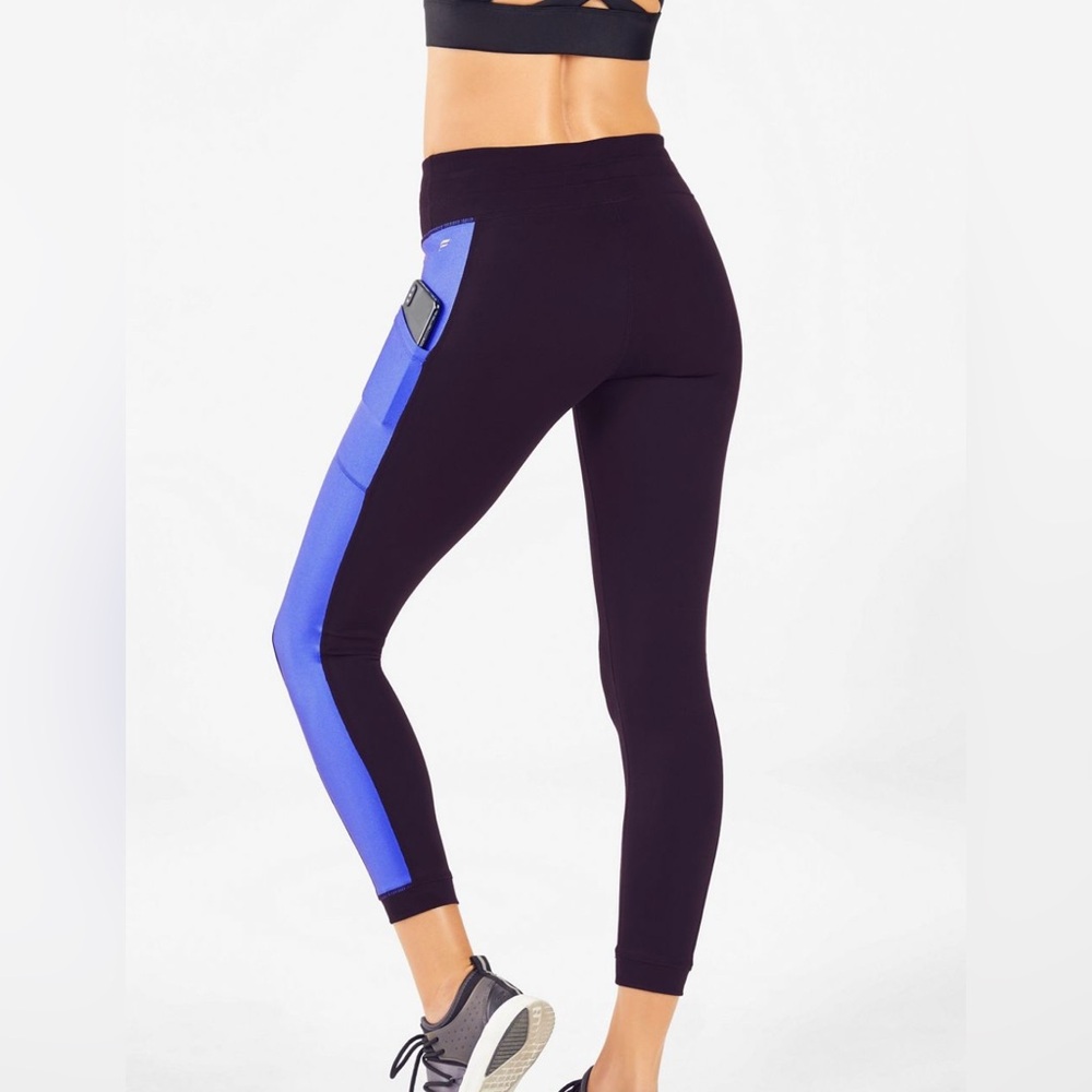 NWT Fabletics Black and Blue Women's Leggings